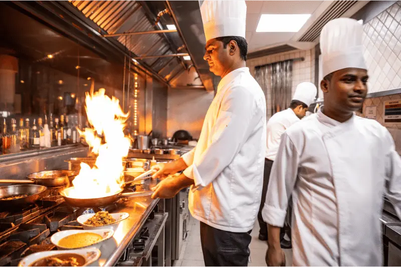 Kiosk360 Restaurant - Chefs Preparing Orders