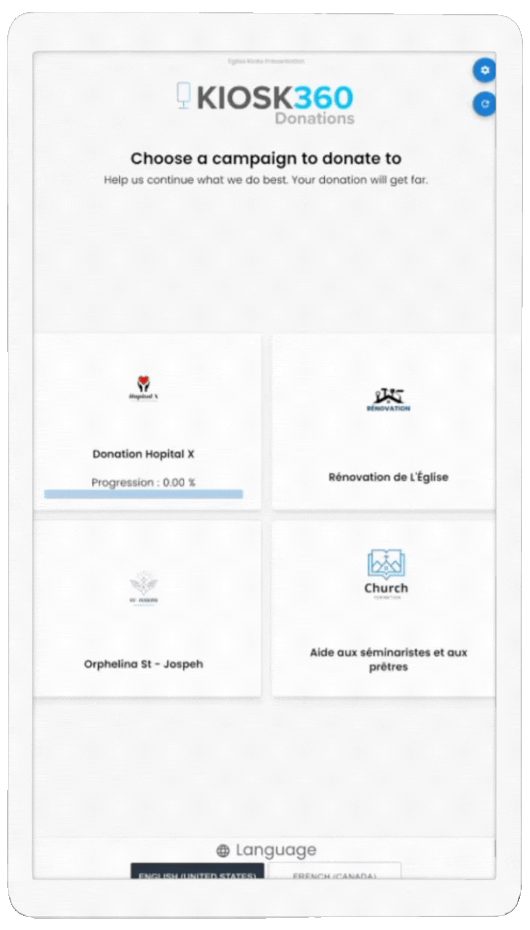 Donation Process - Kiosk360 Donation