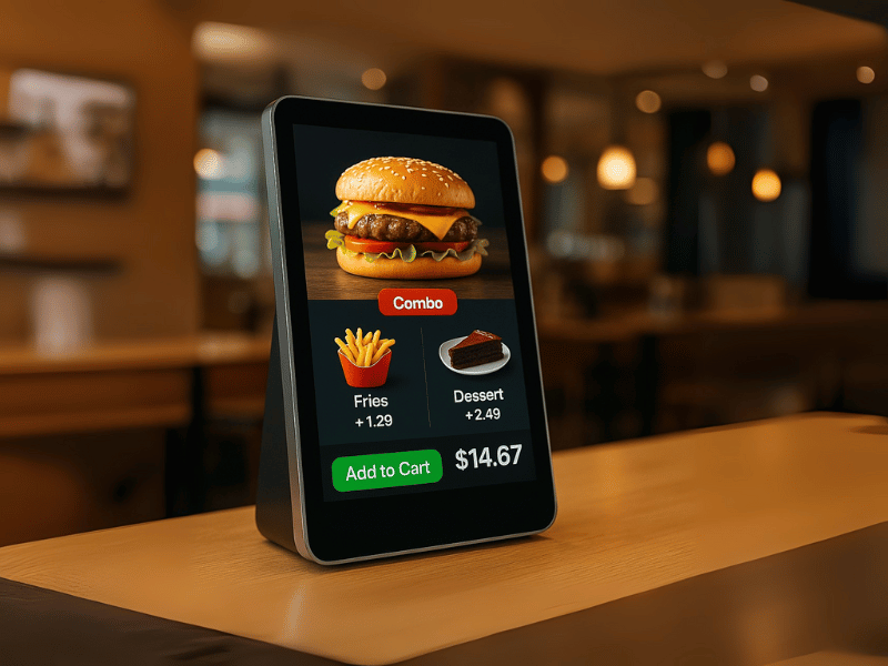 Combo Selection in self-service kiosk - Kiosk360